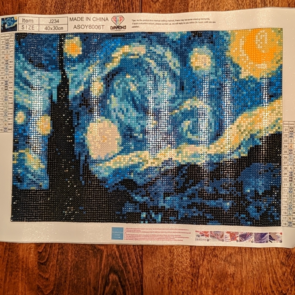 Complete Diamond Painting Van Gough Starry Night